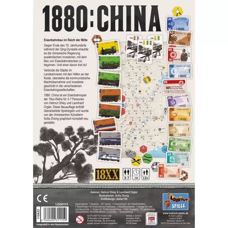 1880: China, jogo de tabuleiro
