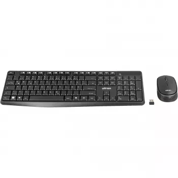 Conjunto de teclado e rato Ultron UMC300 – RF Wireless alemão preto (364180)
