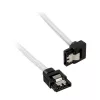 Corsair CC-8900279 cabo SATA Premium com revestimento, angular, 30 cm, branco, pack de 2