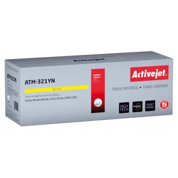 Toner Activejet ATM-321YN (substituto do Konica Minolta TN321Y; Supreme; 25 000 páginas; amarelo)