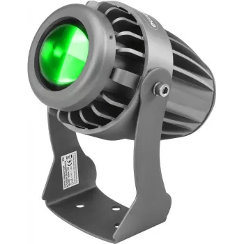Pinspot LED EUROLITE PST-10W verde 10W – iluminação direcionada de palco/clube
