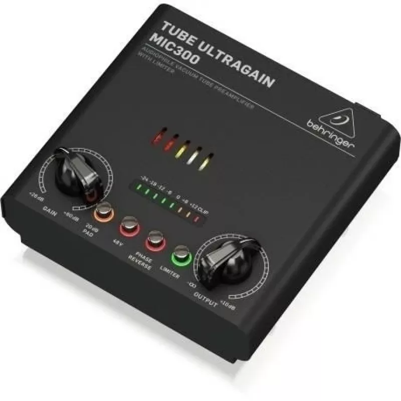 Pré-amplificador de áudio Behringer MIC300 preto