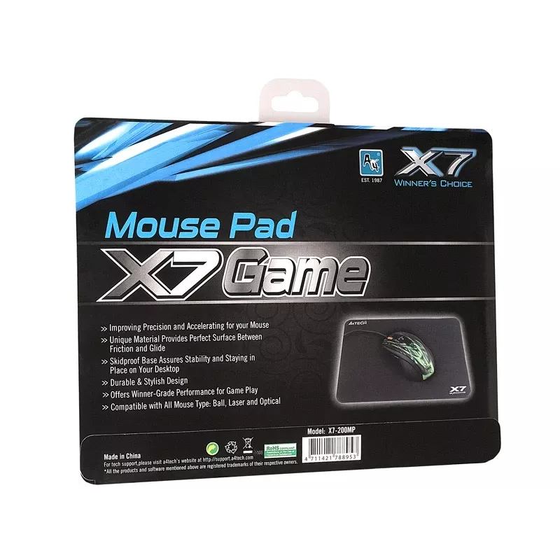 Tapete de rato A4Tech X7-200MP preto