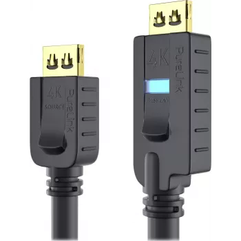 PureLink OneAV PI2010-125 - Cabo HDMI com Ethernet - HDMI macho para HDMI macho - 12,5 m - Isolamento triplo - Preto - redondo, ativo (PI2010-125)