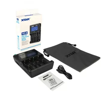 Carregador USB de pilhas domésticas XTAR VC4