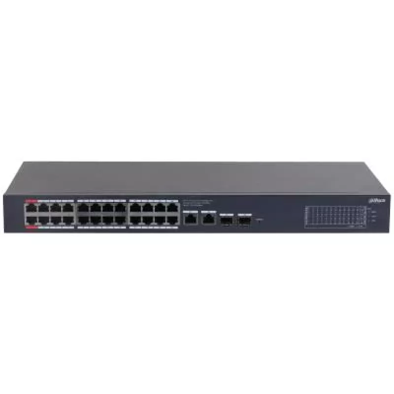 Switch de rede Dahua Technology CS4228-24GT-240 gerido L2 Gigabit Ethernet (10/100/1000) Power over Ethernet (PoE) preto