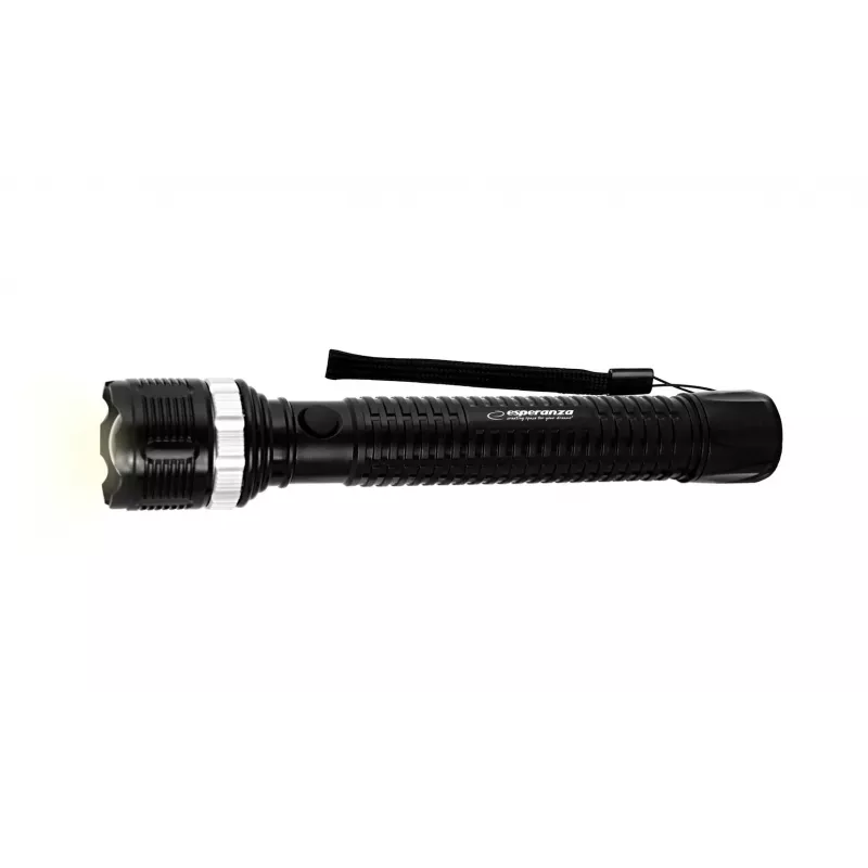 Lanterna de mão ESPERANZA Epione XL LED 1.2W 100 lm 100 m Preta, a pilhas R20 (3)