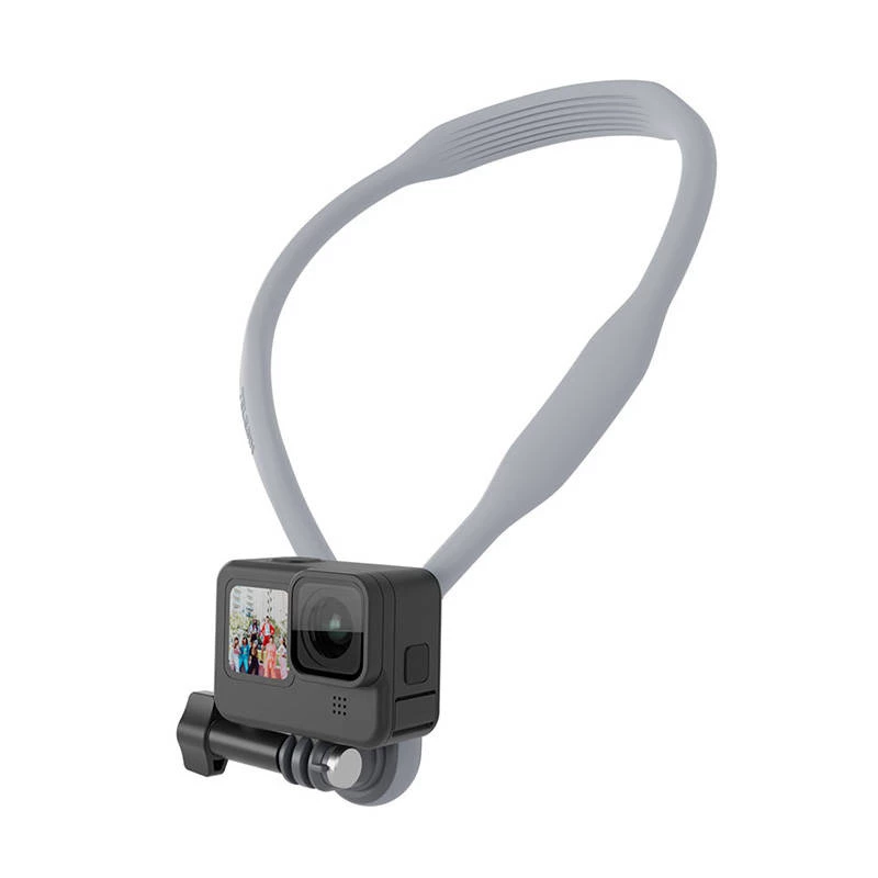 Faixa de pescoço com suporte para câmaras de ação Telesin TE-HNB-001 – comprimento ajustável, suporte de troca rápida