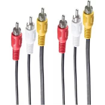 Adaptador de cabo de vídeo ShiverPeaks BS90024 2 m 3xRCA