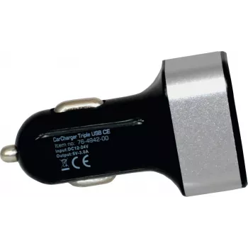 Carregador de automóvel TECHNISAT CARCHARGER TRIPLE USB C com três portas USB-C/USB-A
