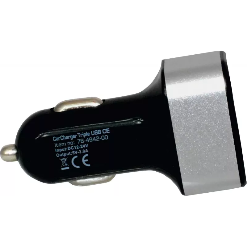 Carregador de automóvel TECHNISAT CARCHARGER TRIPLE USB C com três portas USB-C/USB-A