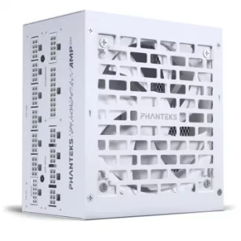Fonte de alimentação PHANTEKS AMP GH 850 W, 18+10 pinos ATX, totalmente modular, 80 PLUS Gold, Branca