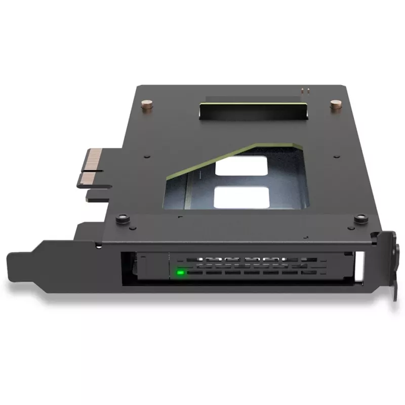 ICY Dock ToughArmor MB111VP-B - rack de armazenamento móvel - para M.2 / M.3 SSD rack móvel - 2,5 polegadas (6,4 cm) - NVMe - PCIe 4.0 x4 - Preto (MB111VP-B)
