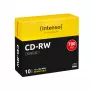 CD-RW regravável INTENSO 700 MB / 80 min, 12x, pack de 10, 120 mm (Slimcase)