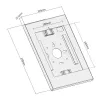 Suporte de parede Maclean para tablets com fecho MC-474W