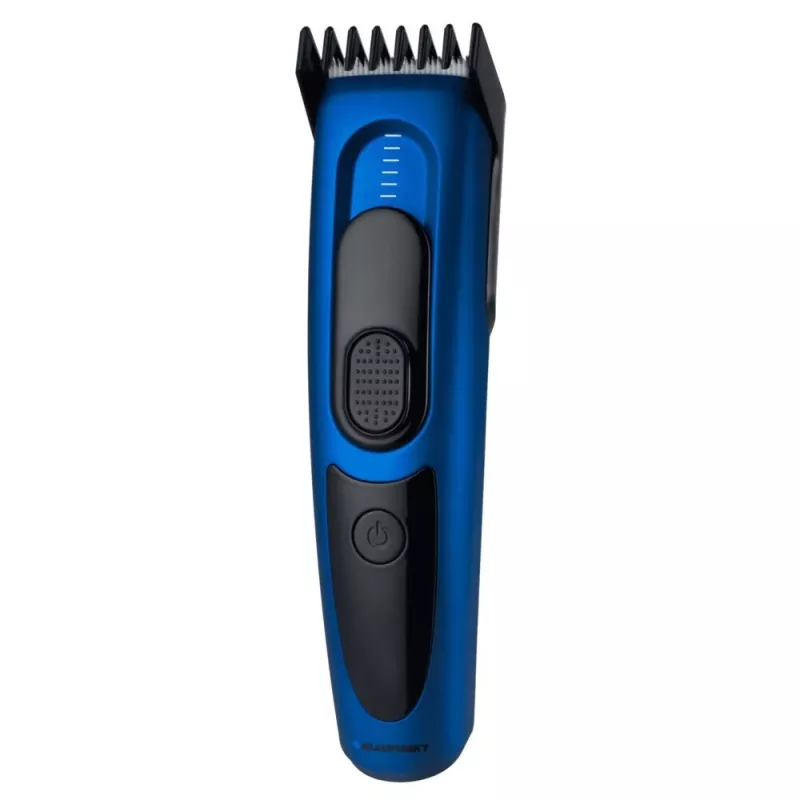 Aparador de barba BLAUPUNKT HCC401 — ajustável 3–24 mm, recarregável, preto/azul