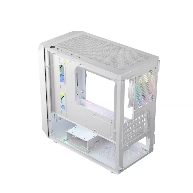 Caixa Logic PORTOS ARGB MINI USB 3.0 branco