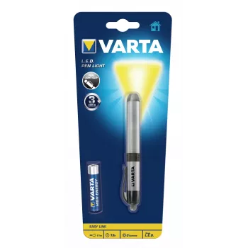 Varta -LEDPL - luz intermitente com pino - prateado - alumínio - LED - 1 lâmpada - 3 lm