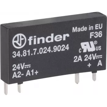 Relé de estado sólido PCB Finder, série 34 34.81.7.060.9024 corrente de carga 2 A tensão de comutação 24 V/DC (34.81.7.060.9024)