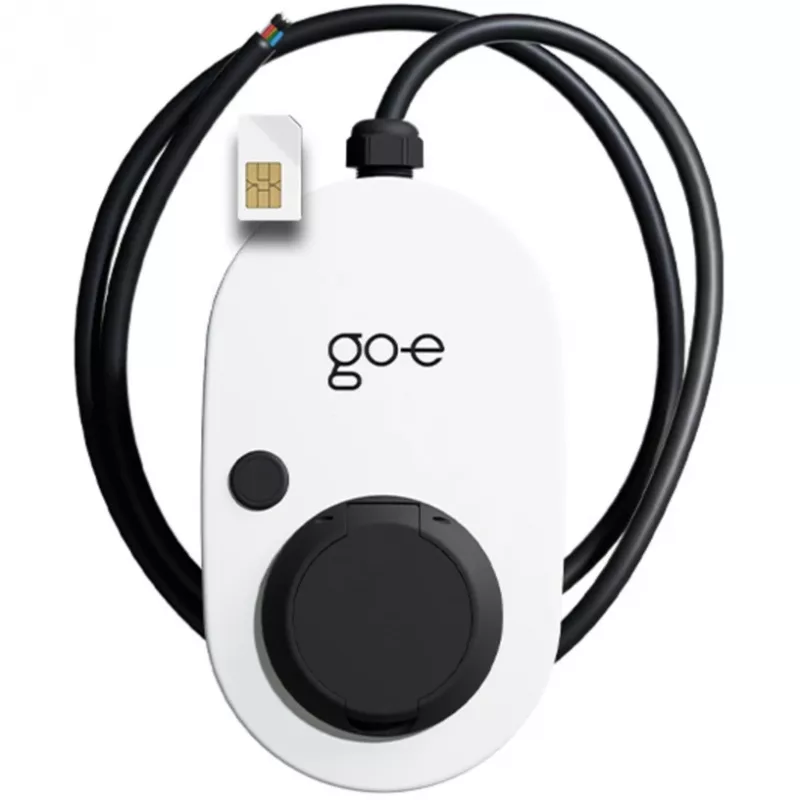 Carregador Gemini 2.0, 11 kW (16A 3 fases), Wallbox Branco/Preto, sem cabo, 4G/LTE