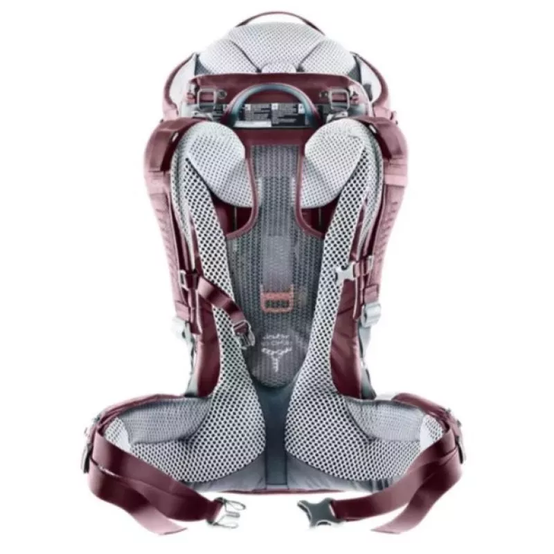 Mochila porta-bebé Deuter Kid Comfort poliamida vermelho