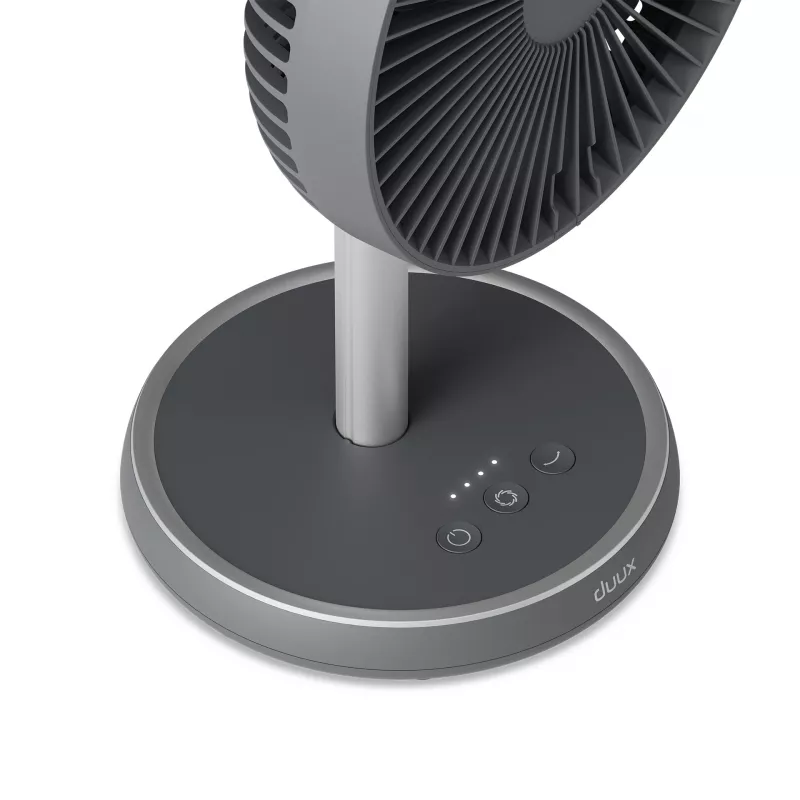 Ventilador de pé Duux Rize Flex cinzento diâmetro 21 cm