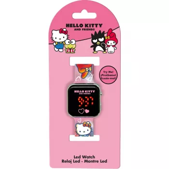 Relógio infantil Kids Euroswan Hello Kitty HK50151 com visor LED