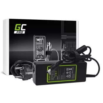 Fonte de alimentação Green Cell AD26AP 75W 19V carregador de portátil AC/DC para interiores, preto