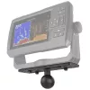 RAM Mounts RAM-111BU suporte de esfera universal para eletrónica marítima, esfera de 1,5″ tamanho C, placa de 6,25 x 2″
