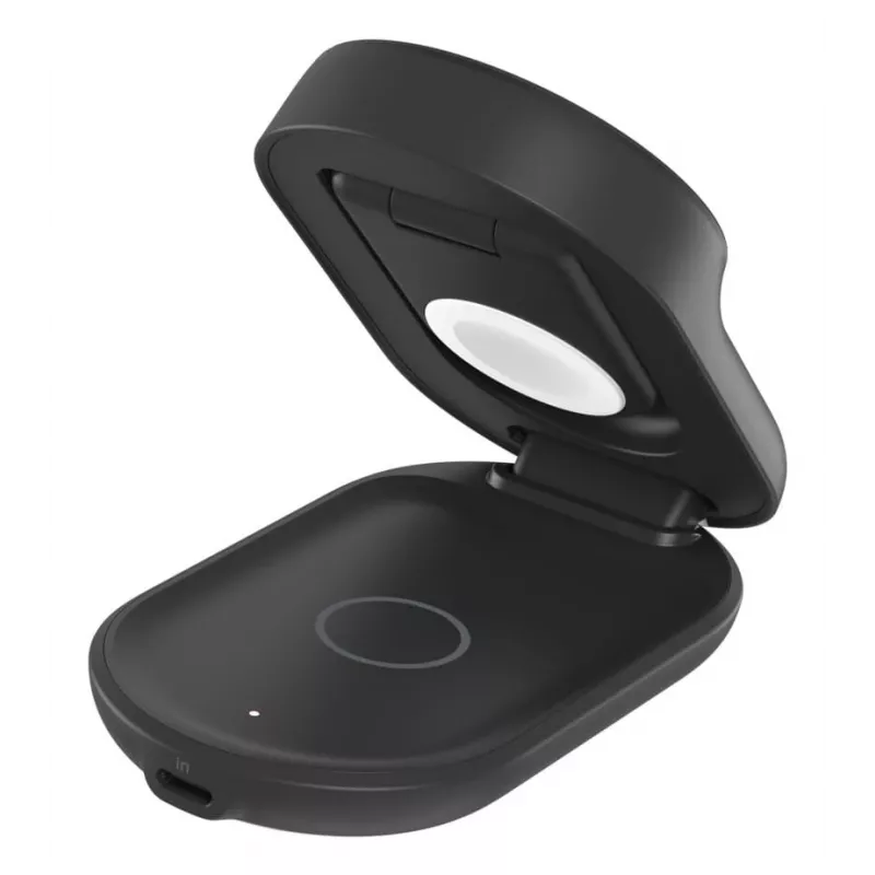 Carregador de interior Belkin UltraCharge 25W Qi2 3em1 carregador magnético UE preto redondo