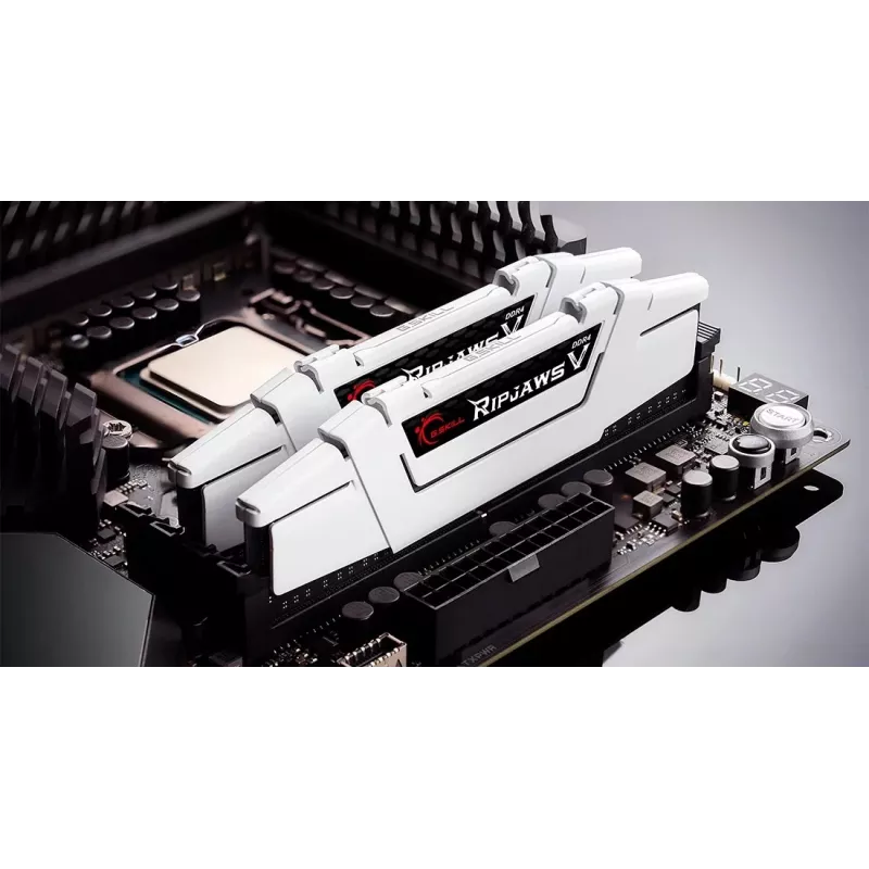 G.Skill Ripjaws V F4-3600C18D-32GVW memória DDR4 para computador de secretária 32 GB (2x16 GB) 3600 MHz CL18 XMP2, com dissipador, branca