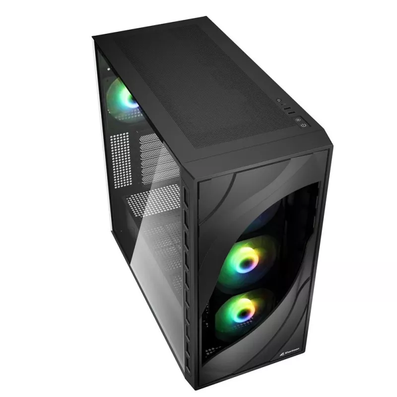 Sharkoon REBEL C80G RGB Midi Tower preto