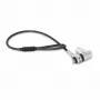 DICOTA D32068 cadeado de cabo universal mini para portátil, 0,3 m, 3 cabeças intermutáveis, prateado