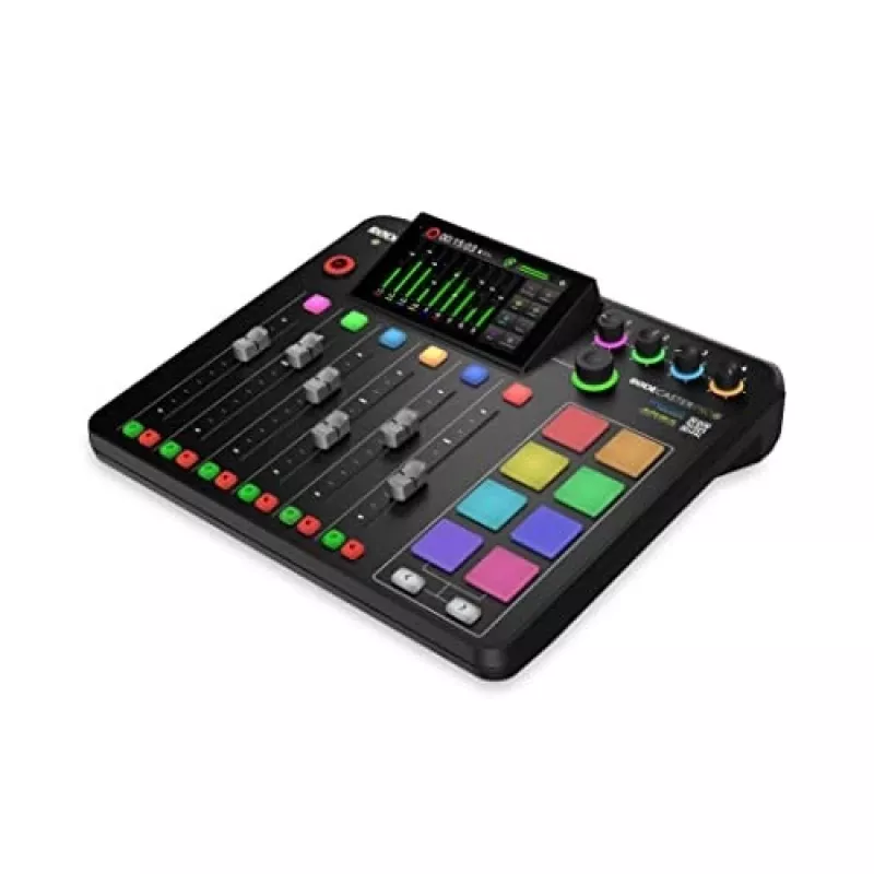 RØDE RØDECaster Pro II estúdio de produção de podcasts, XLR, jack, USB-C, preto