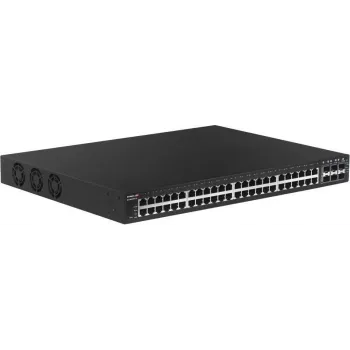 Switch Edimax 54 portas Gigabit PoE+ Web Smart para grandes distâncias com 6 portas SFP+ 10G