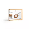 Capa para AirTag FIXED FIXWAT-C2-BRW pele de vaca genuína castanha — suporte protetor em pele para Apple AirTag