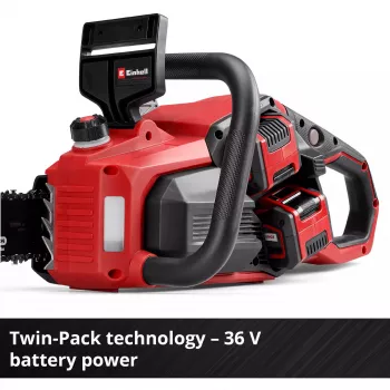 Motosserra sem fio EINHELL GP-LC 36/40 Li BL-Solo 36V (2x18V) vermelho/preto — sem bateria e carregador