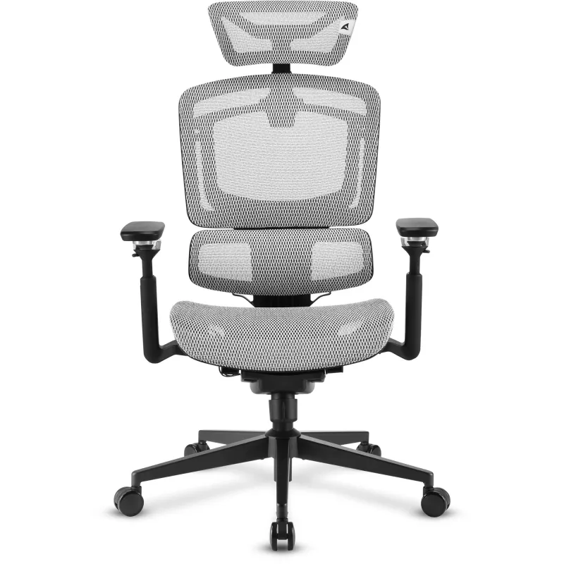 Cadeira de escritório Sharkoon OfficePal C50M — assento acolchoado, encosto em rede, preta, encosto 49 × 63 cm, largura do assento 50 cm