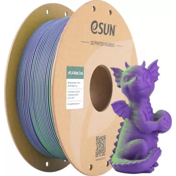 PLA MATTE DUAL 1,75mm verde lilás 1kg ESUN 3D-FILAMENT (PLA-MTD175B-GZ1P1)