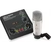 Microfone Behringer Voice Studio - kit de gravação e podcasting