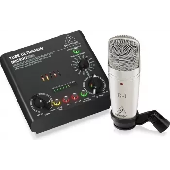 Microfone Behringer Voice Studio - kit de gravação e podcasting