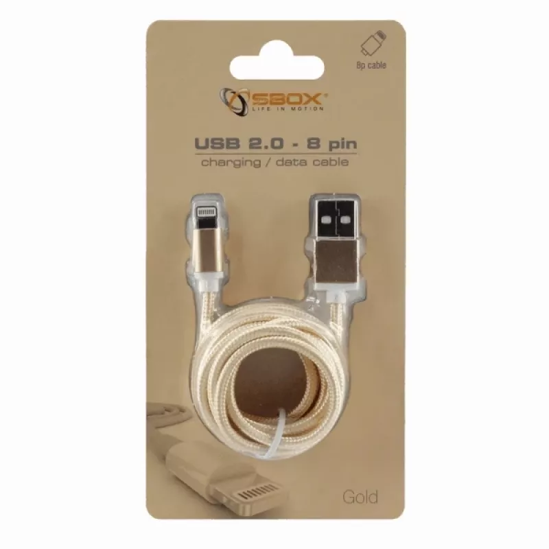 Sbox USB 2.0 8 Pin IPH7-G dourado