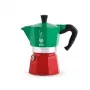 Cafeteira Moka Bialetti La Mokina 0005650 — cafeteira de fogão de alumínio em verde/vermelho/prateado