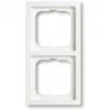 Placa de cobertura para interruptor de parede Busch-Jaeger 1722-884K branco termoplástico 80×151 mm sem parafusos