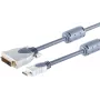 Adaptador HDMI para DVI-D ShiverPeaks 77480-MHQ, cabo de 1,0 m, contactos dourados