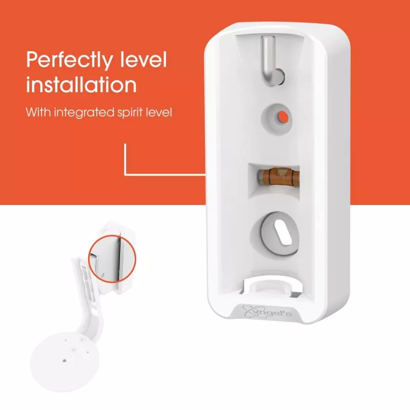 Suporte de parede Vogels | Suporte de parede para coluna para Sonos Era 100 | Inclinável, rotativo | Capacidade máxima 7 kg | Branco