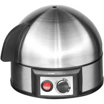 Clatronic EK 3321 Cozedor de ovos 7 ovos 400 W preto, aço inoxidável