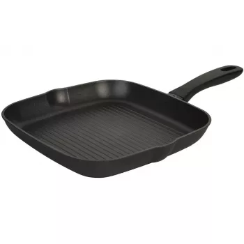 Frigideira grelhador BALLARINI 75002-924-0 quadrada preta 28 cm