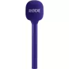 Capa para microfone (roxa) para Rode Interview GO Lavalier-Kit – acessório filtro pop/antivento