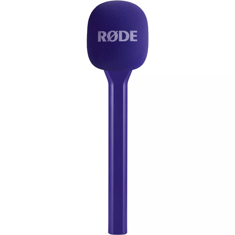 Capa para microfone (roxa) para Rode Interview GO Lavalier-Kit – acessório filtro pop/antivento